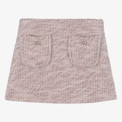 Mayoral Skirts*Girls Pink & Ivory Skort