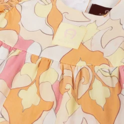 AIGNER Dresses*Girls Pink & Orange Cotton Dress