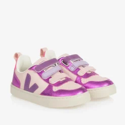VEJA Trainers|Trainers*Girls Pink & Purple V-10 Leather Trainers