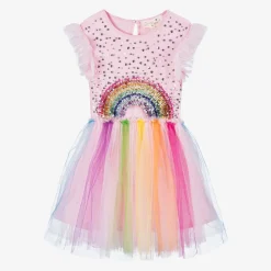 Tutu du Monde Gifts*Girls Pink & Rainbow Tulle Dress