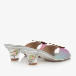 Souza Wedges & Heels|Wedges & Heels*Girls Pink & Silver Iridescent Heeled Shoes
