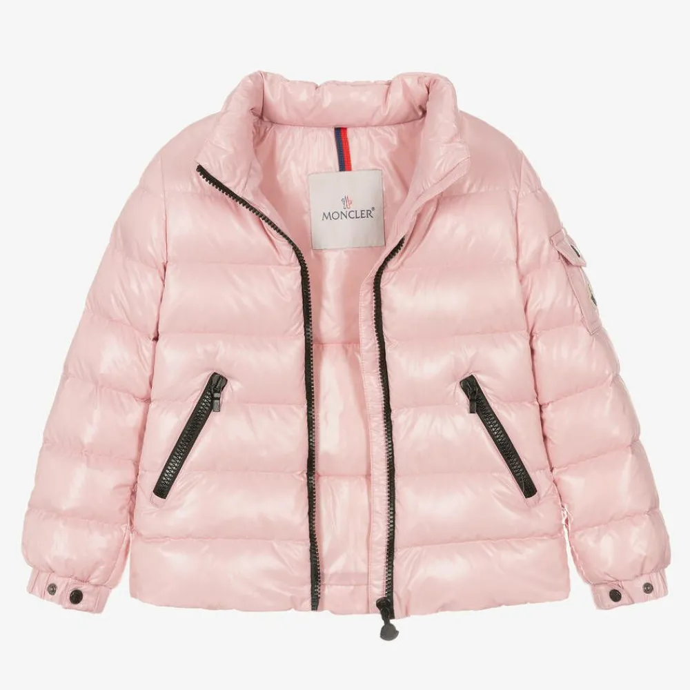 Moncler Enfant Coats & Jackets*Girls Pink Bady Down Padded Jacket