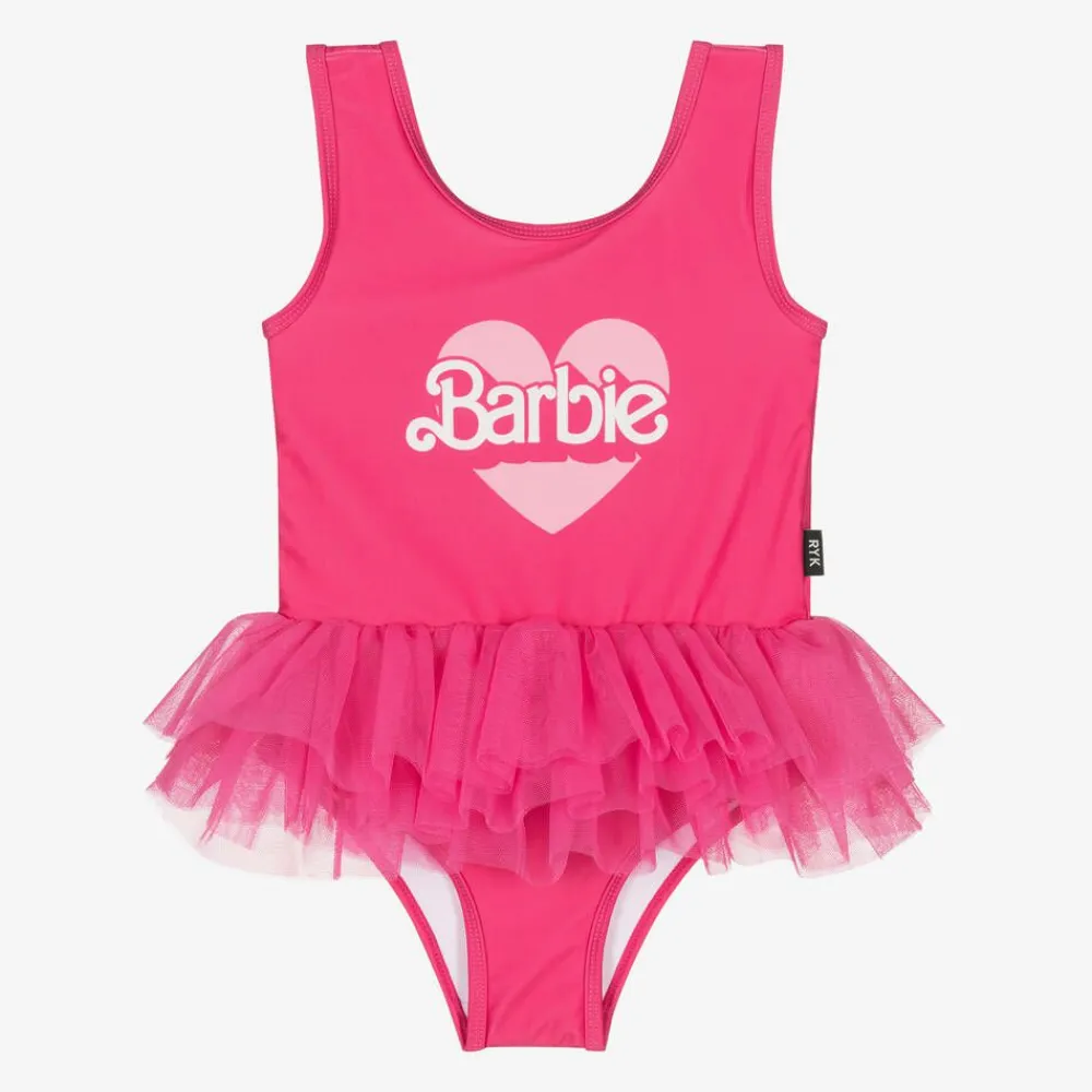 Rock Your Baby Swimwear*Girls Pink Barbie Tutu Swimsuit