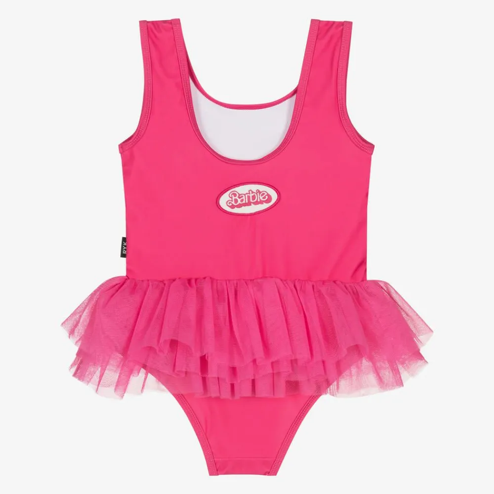 Rock Your Baby Swimwear*Girls Pink Barbie Tutu Swimsuit
