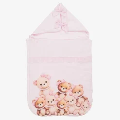Monnalisa Nests*Girls Pink Bear Cotton Nest (75cm)
