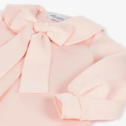 Mama Luma Coats & Jackets*Girls Pink Bow Coat