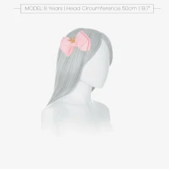 Angels Face Hair Accessories*Girls Pink Bow Hair Clip (11cm) FairyPink