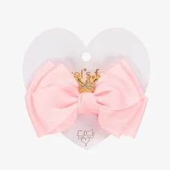 Angels Face Hair Accessories*Girls Pink Bow Hair Clip (11cm) FairyPink