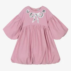 RaspberryPlum Dresses*Girls Pink Bubble Hem Dress