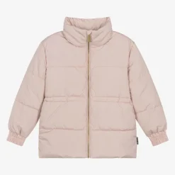 Molo Coats & Jackets*Girls Pink Butterfly Puffer Jacket