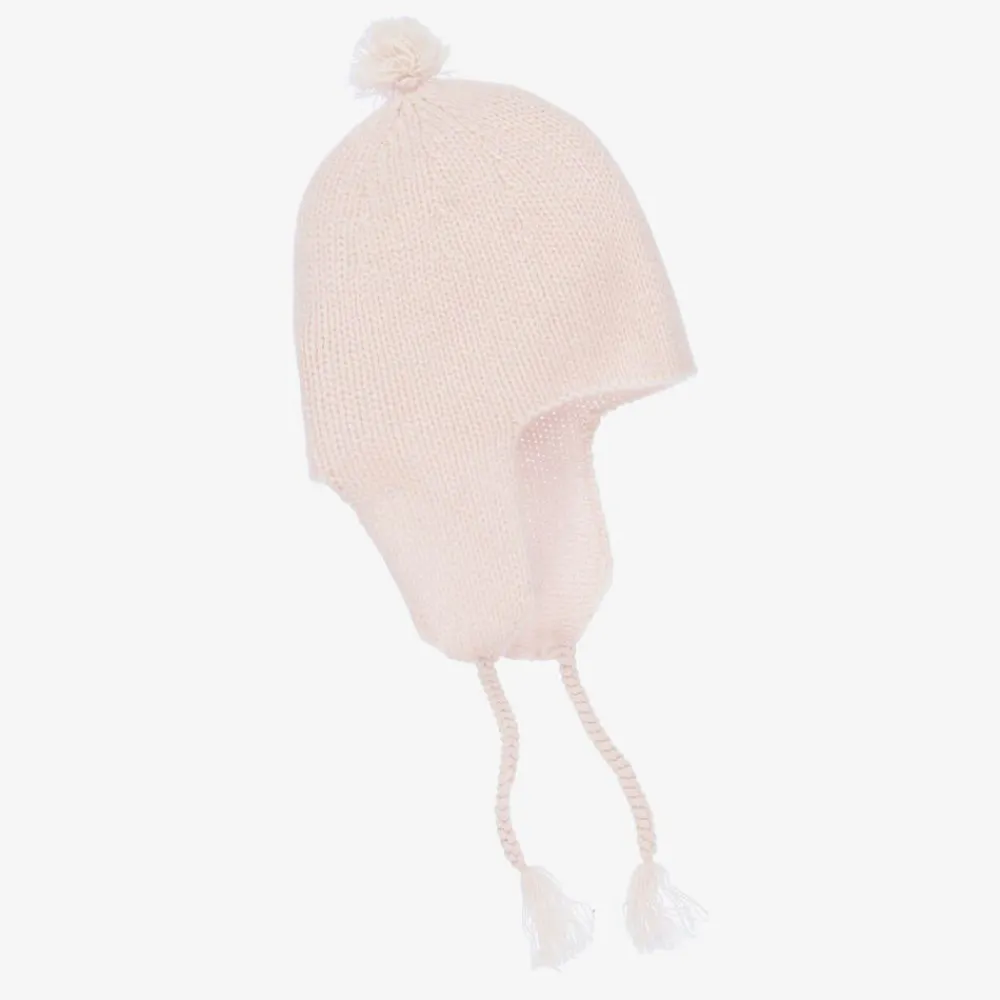Bonpoint Hats*Girls Pink Cashmere Knit Hat