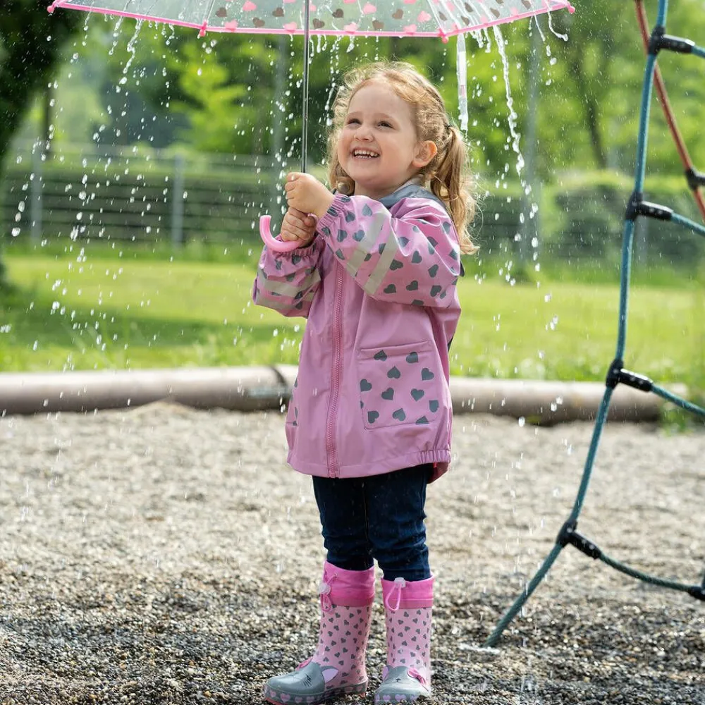 Playshoes Rain Boots|Rain Boots*Girls Pink Cat Rain Boots