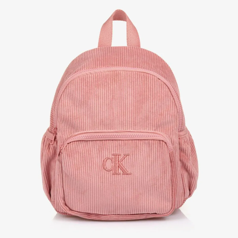 Calvin Klein Bags*Girls Pink Corduroy Backpack (30cm)