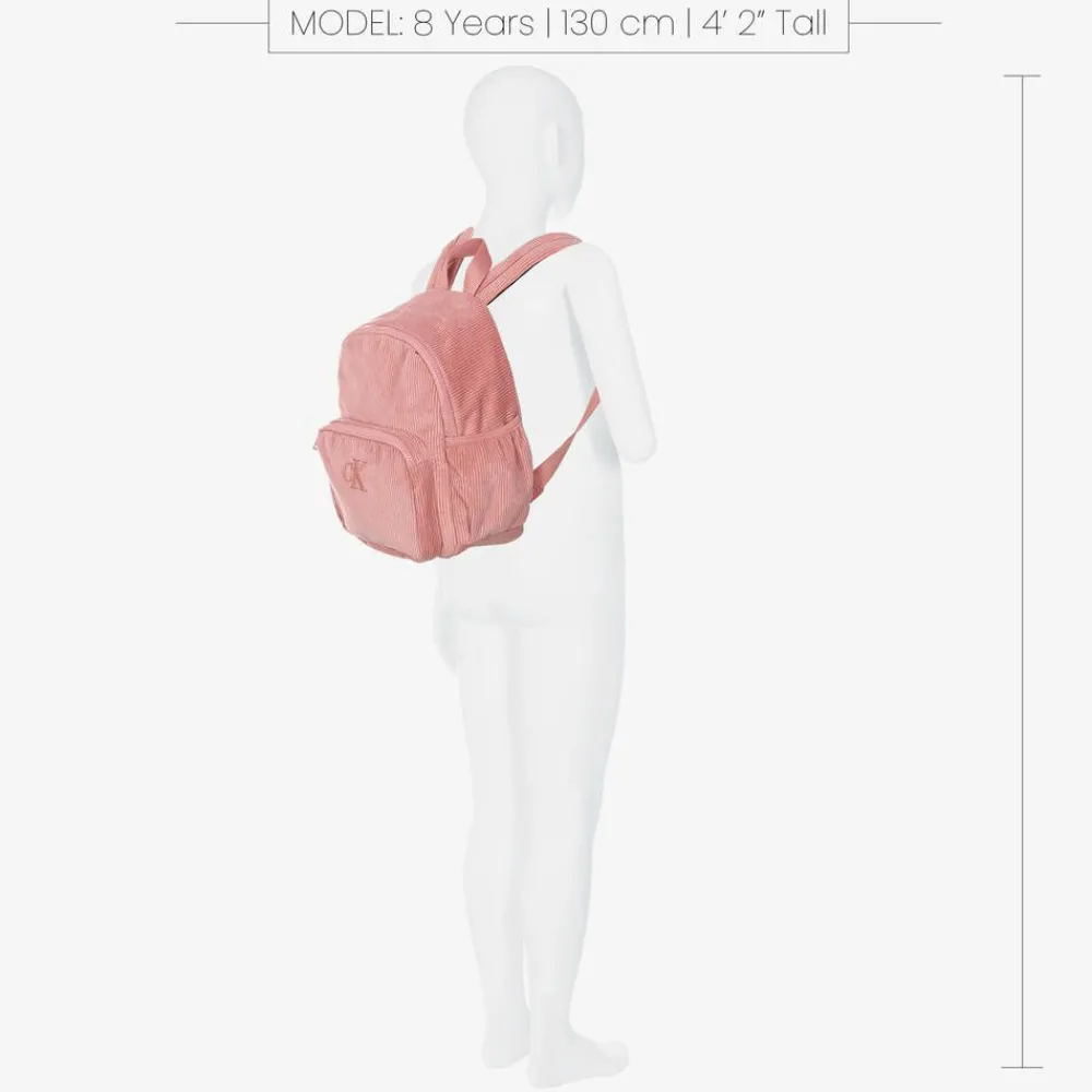 Calvin Klein Bags*Girls Pink Corduroy Backpack (30cm)