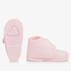 Pisamonas Slippers|Slippers*Girls Pink Corduroy Slippers