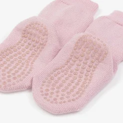 Falke Socks*Girls Pink Cotton & Wool Slipper Socks