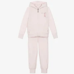 Lapin House Tracksuits*Girls Pink Cotton Ballet Shoes Tracksuit
