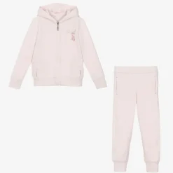 Lapin House Tracksuits*Girls Pink Cotton Ballet Shoes Tracksuit