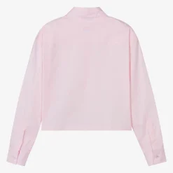 MSGM Tops*Girls Pink Cotton Blouse