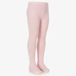 Pretty Originals Tights*Girls Pink Cotton Bow Tights