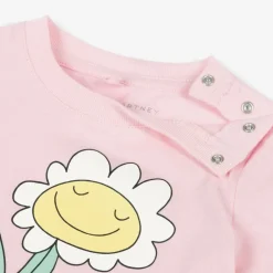 Stella McCartney Kids Tops*Girls Pink Cotton Flower T-Shirt