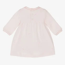 BOSS Dresses*Girls Pink Cotton Ginkgo Leaf Dress