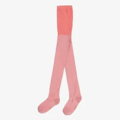 Molo Tights*Girls Pink Cotton Glitter Tights FlamingoPlume