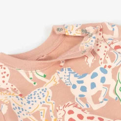 Stella McCartney Kids Tracksuits*Girls Pink Cotton Horse Tracksuit