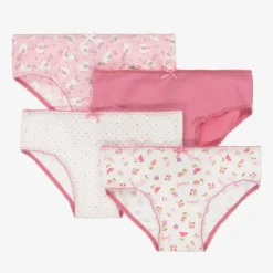 Mayoral Underwear*Girls Pink Cotton Knickers (4 Pack)