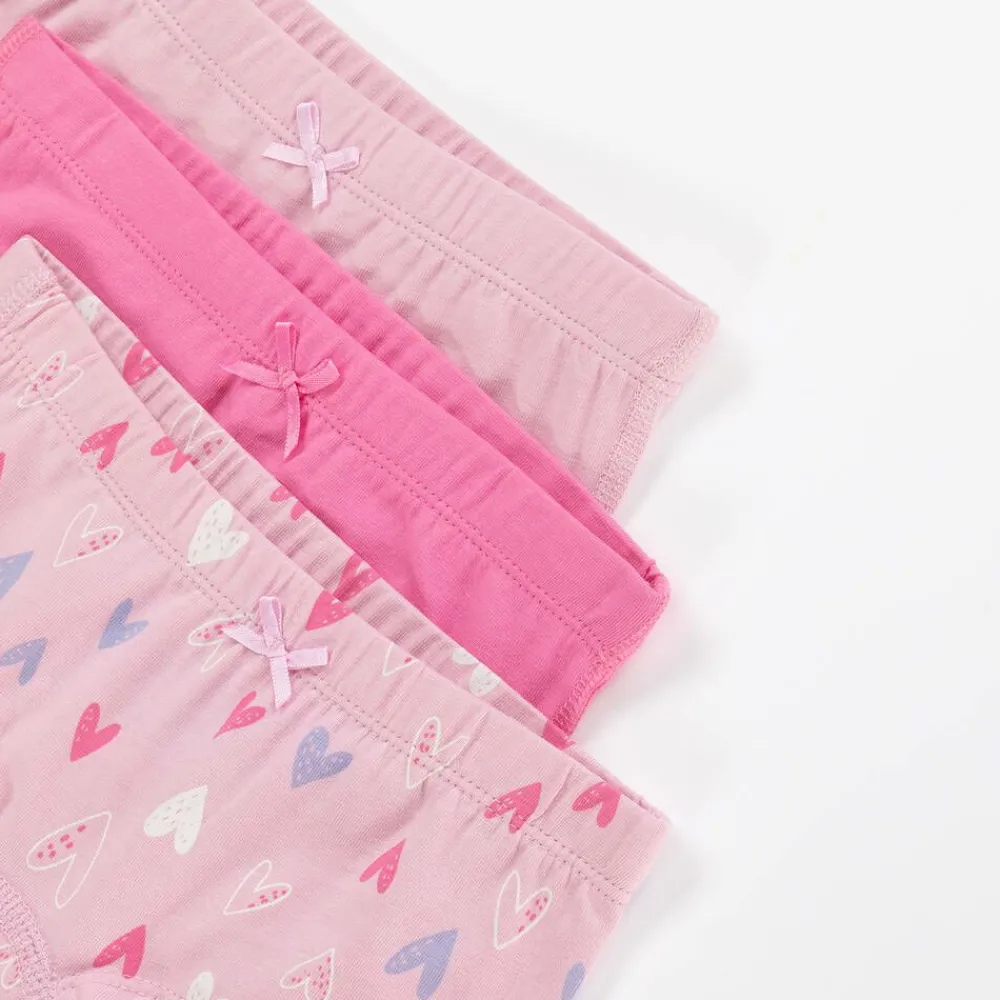 NAME IT Underwear*Girls Pink Cotton Knickers (3 Pack)