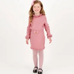 Angels Face Skirts*Girls Pink Cotton Knit Bow Skirt TeaRose