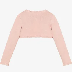 Beatrice amp; George Tops*Girls Pink Cotton Knit Bolero Cardigan