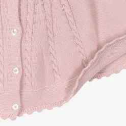 Sarah Louise Coats & Jackets|Coats & Jackets*Girls Pink Cotton Knit Cape