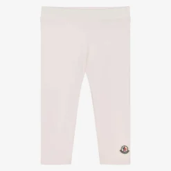 Moncler Enfant Leggings*Girls Pink Cotton Leggings