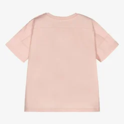 Gucci Tops*Girls Pink Cotton Logo T-Shirt