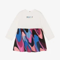 PUCCI Dresses*Girls Pink Cotton Onde Dress