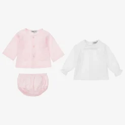 Babidu Outfit Sets*Girls Pink Cotton Shorts Set