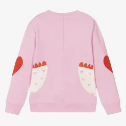 Stella McCartney Kids Tops*Girls Pink Cotton Sweatshirt