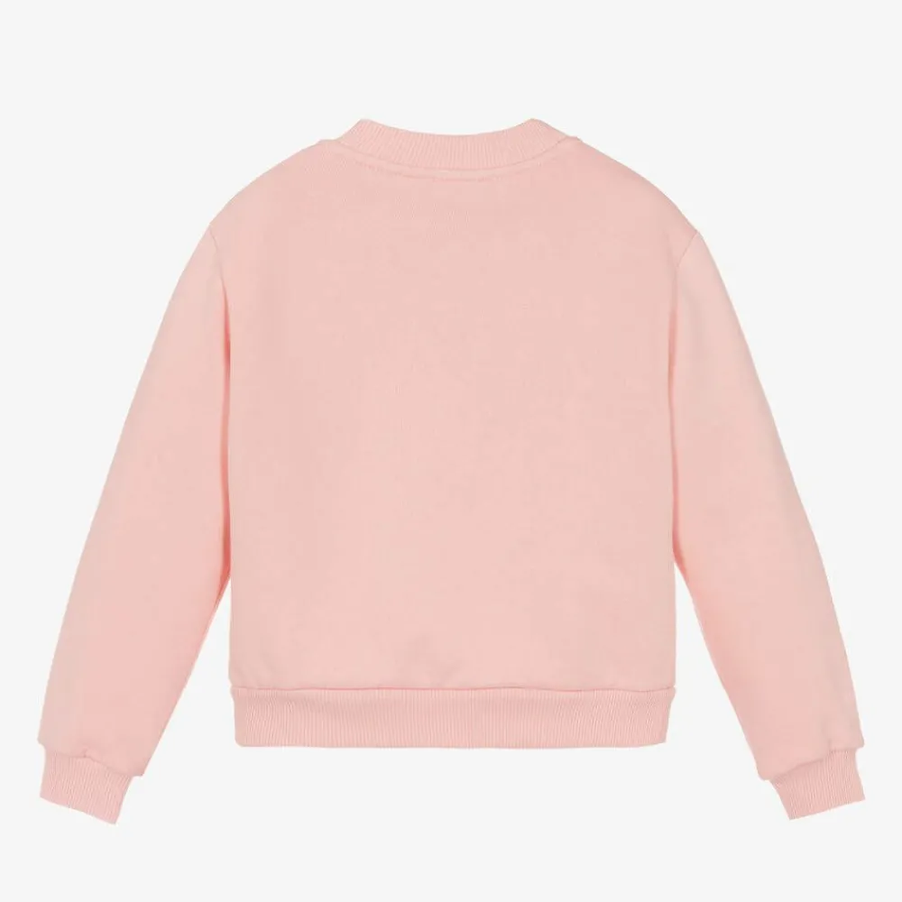 Dolce amp; Gabbana Tops*Girls Pink Cotton Sweatshirt