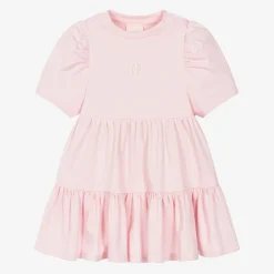 Givenchy Dresses*Girls Pink Cotton Tiered Dress