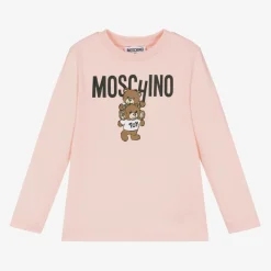 Moschino Kid-Teen Tops*Girls Pink Cotton Top