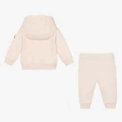 Moncler Enfant Tracksuits*Girls Pink Cotton Tracksuit