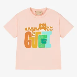 Gucci Tops|Tops*Girls Pink Cotton T-Shirt