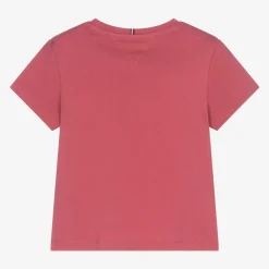 Tommy Hilfiger Tops*Girls Pink Cotton T-Shirt