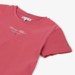 Tommy Hilfiger Tops*Girls Pink Cotton T-Shirt