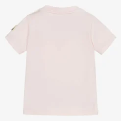 Moncler Enfant Tops*Girls Pink Cotton T-Shirt