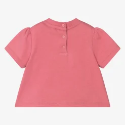 Emporio Armani Tops*Girls Pink Cotton T-Shirt