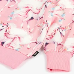 Rock Your Baby Tops*Girls Pink Cotton Unicorn Sweatshirt