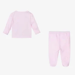 Kissy Kissy Gifts|Babysuits*Girls Pink Crescent Moonlight 2 Piece Babygrow