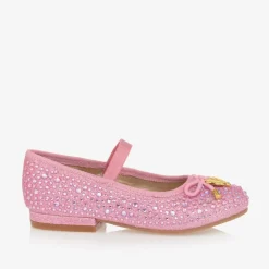 Angels Face Pumps & Ballerinas|Pumps & Ballerinas*Girls Diamanté Ballerina Shoes Pink